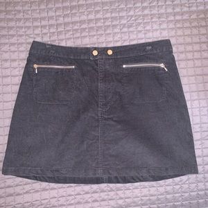 Corduroy blue skirt